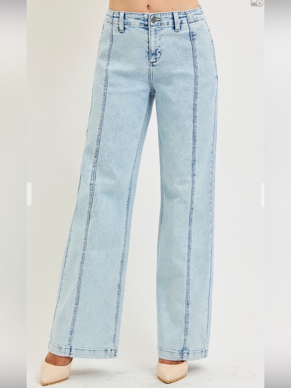 67 RISEN SLOUCHY WIDE JEANS